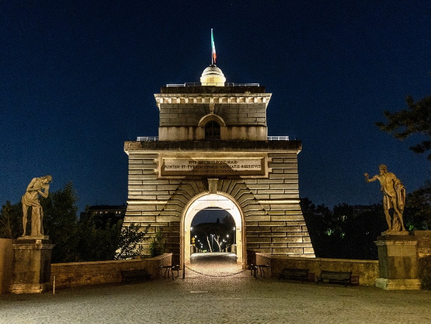 New Artistic Lighting For The Valadier Tower Of Ponte Milvio | Turismo Roma